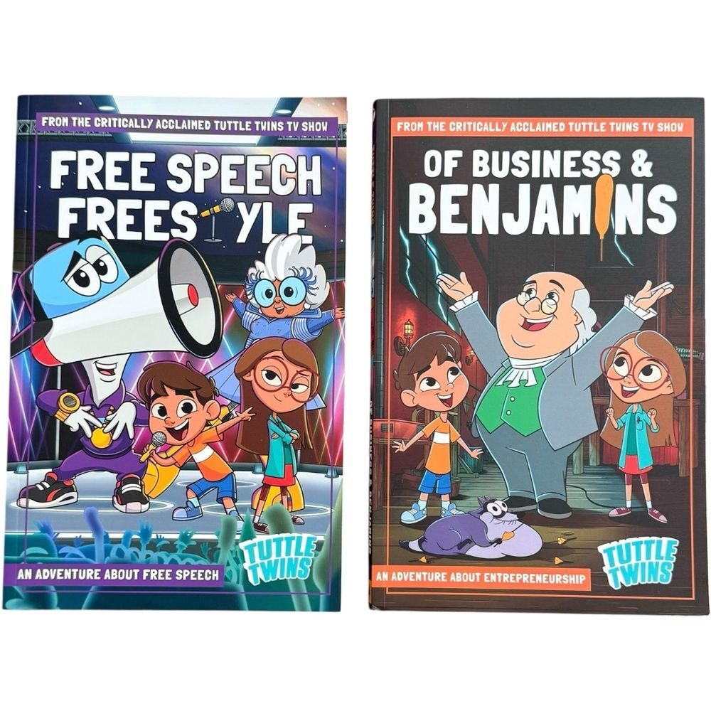 Tuttle Twins Set of 2 Paperback Graphic Novels Books.